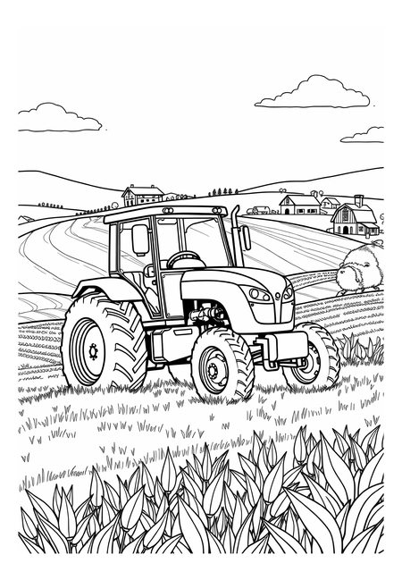 Moderní zemědělský traktor pro efektivní práci na poli