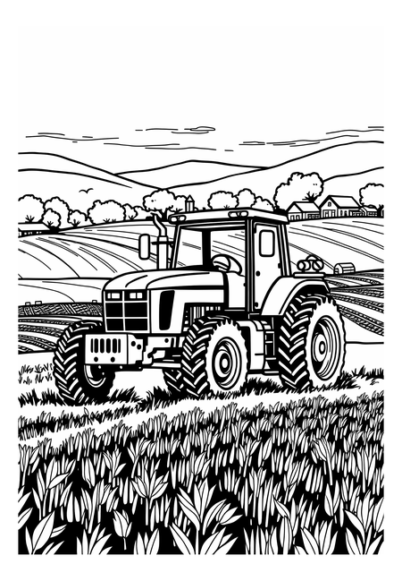 Výkonný zemědělský traktor: Síla pro úrodná pole