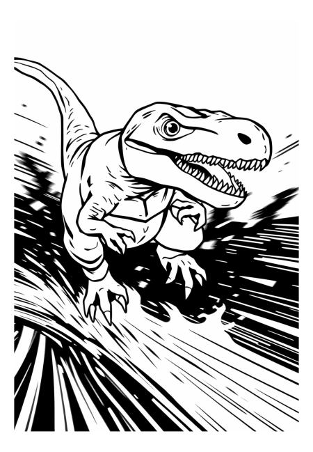 Raptor v akčním útoku