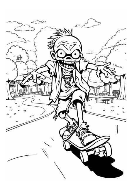 Zombík na skateboardu: Adrenalinová jízda parkem