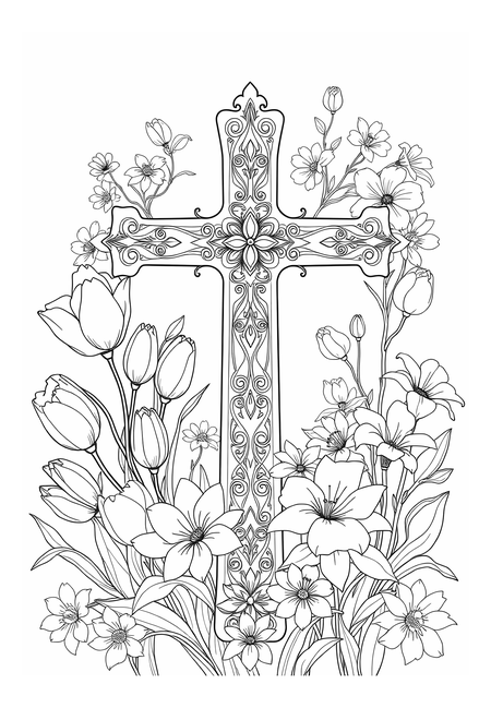 Jarní rozkvět: Tajemství křížku a krásných květin