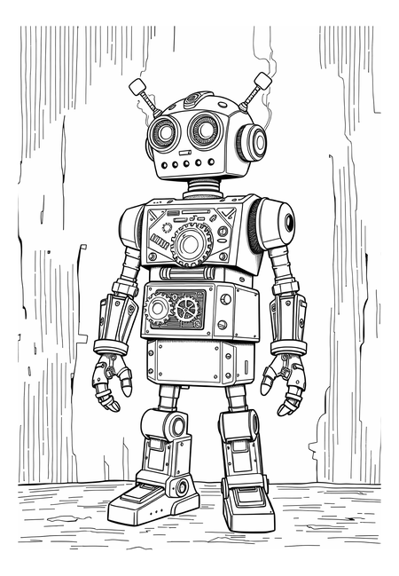 Retro Automatizovaný Robot