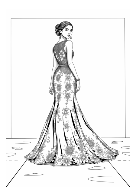 Exkluzivní módní přehlídka: Modelka v haute couture