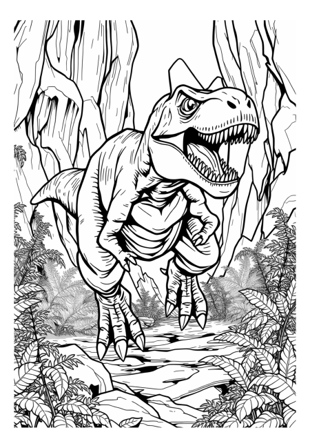 Tyrannosaurus rex při lovu